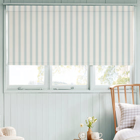 Sophie Allport Oundle Stripe Translucent Made To Measure Roller Blind Blue
