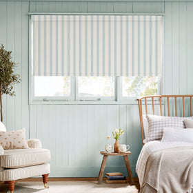 Sophie Allport Oundle Stripe Blackout Made To Measure Roller Blind Sea Blue