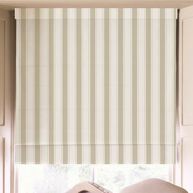 Sophie Allport Oundle Stripe Made To Measure Roman Blind Taupe