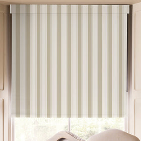 Sophie Allport Oundle Stripe Translucent Made To Measure Roller Blind Taupe