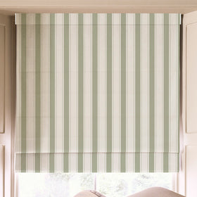 Sophie Allport Oundle Stripe Made To Measure Roman Blind Sage