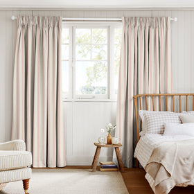 Sophie Allport Oundle Stripe Made To Measure Curtains Pink