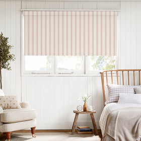 Sophie Allport Oundle Stripe Blackout Made To Measure Roller Blind Pink