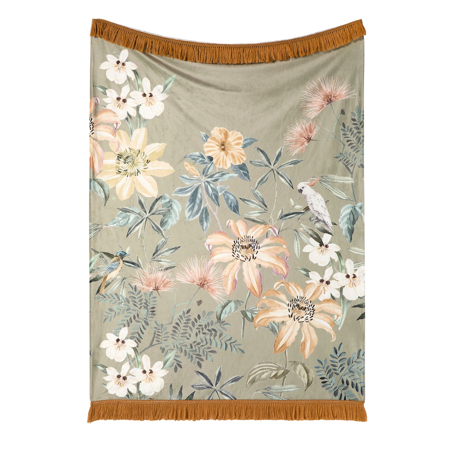 Soiree Sagara Leaf Throw 130cm x 180cm Green