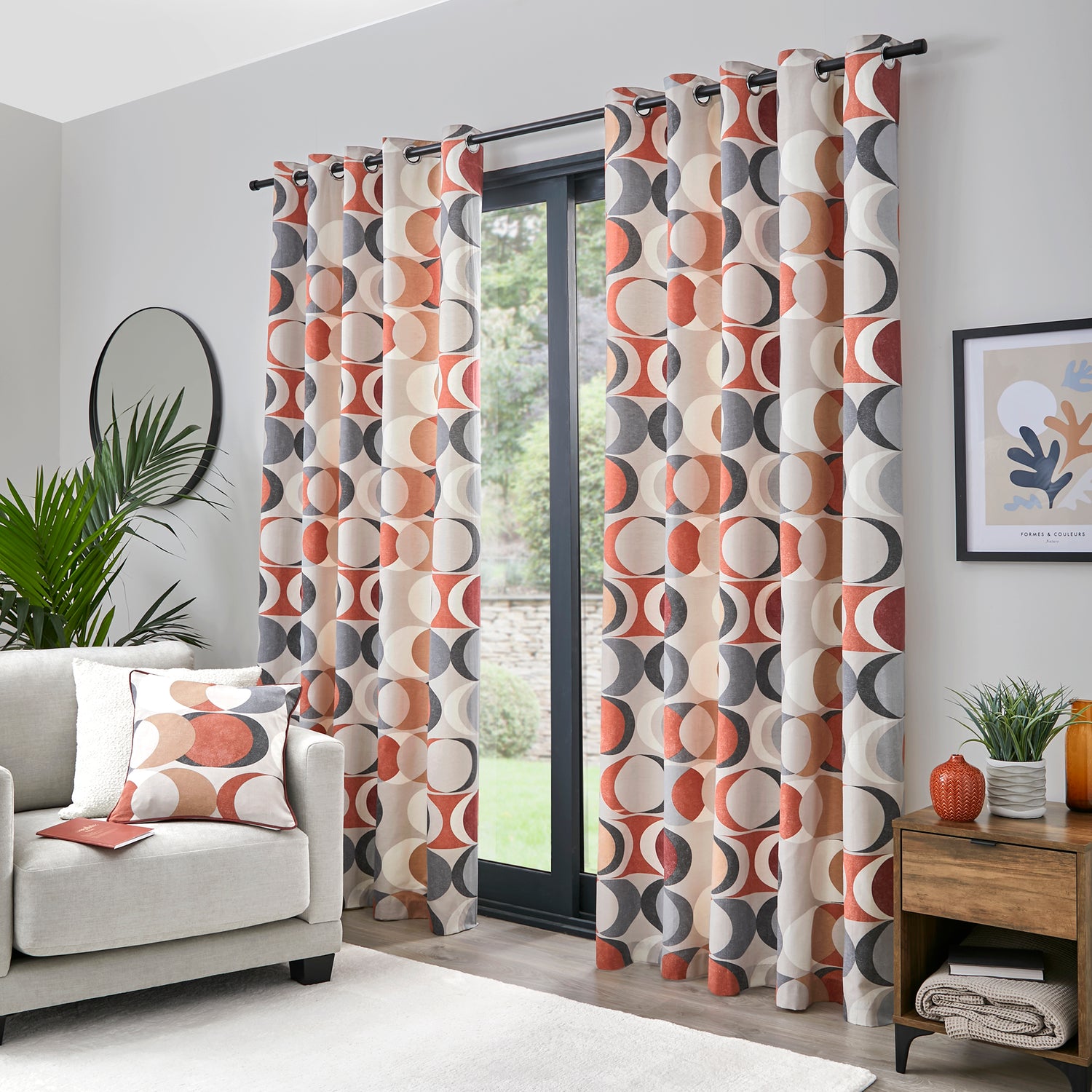 Fusion Sander Filled Cushion 43cm x 43cm Spice