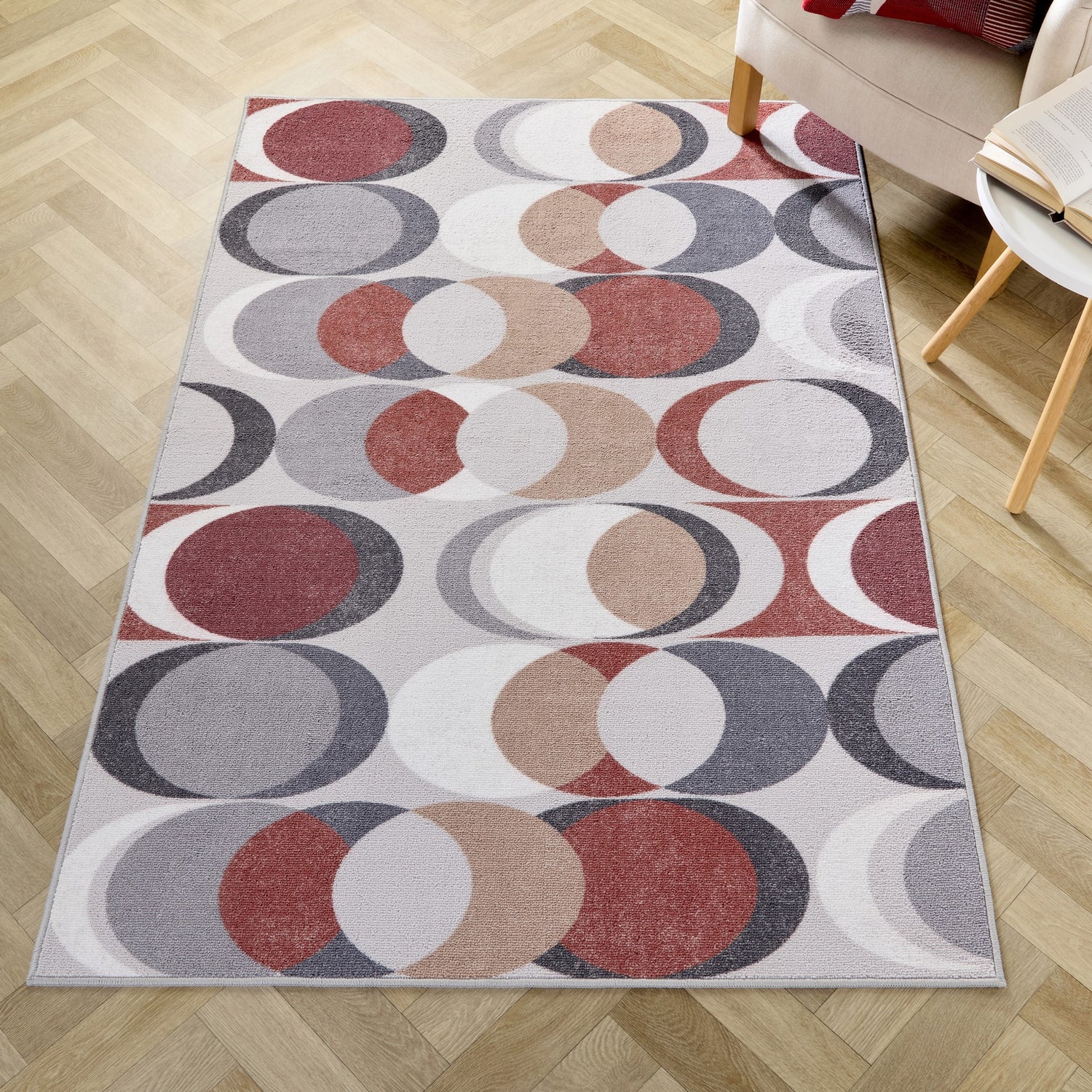 Fusion Sander Non Slip 120cm x 180cm Rug Spice