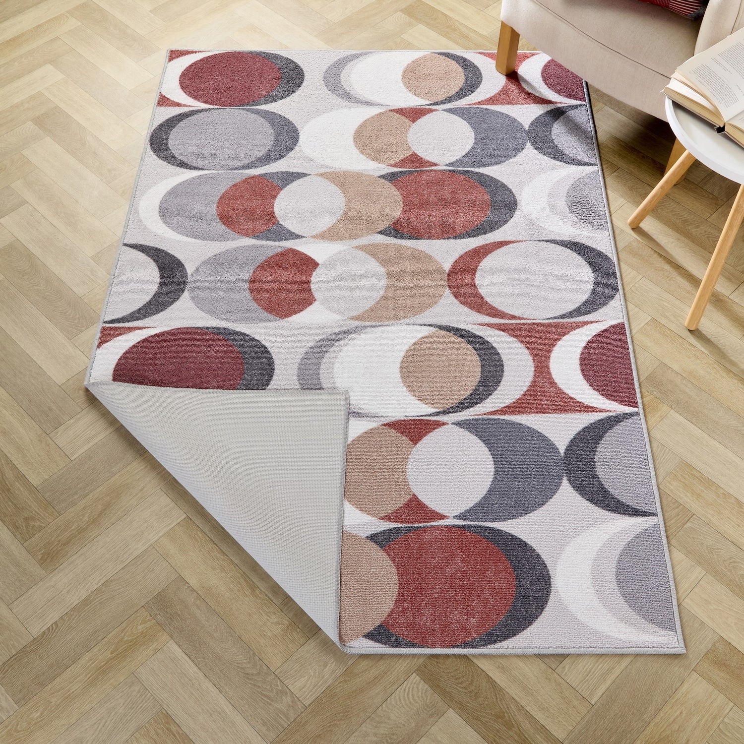 Fusion Sander Non Slip 120cm x 180cm Rug Spice