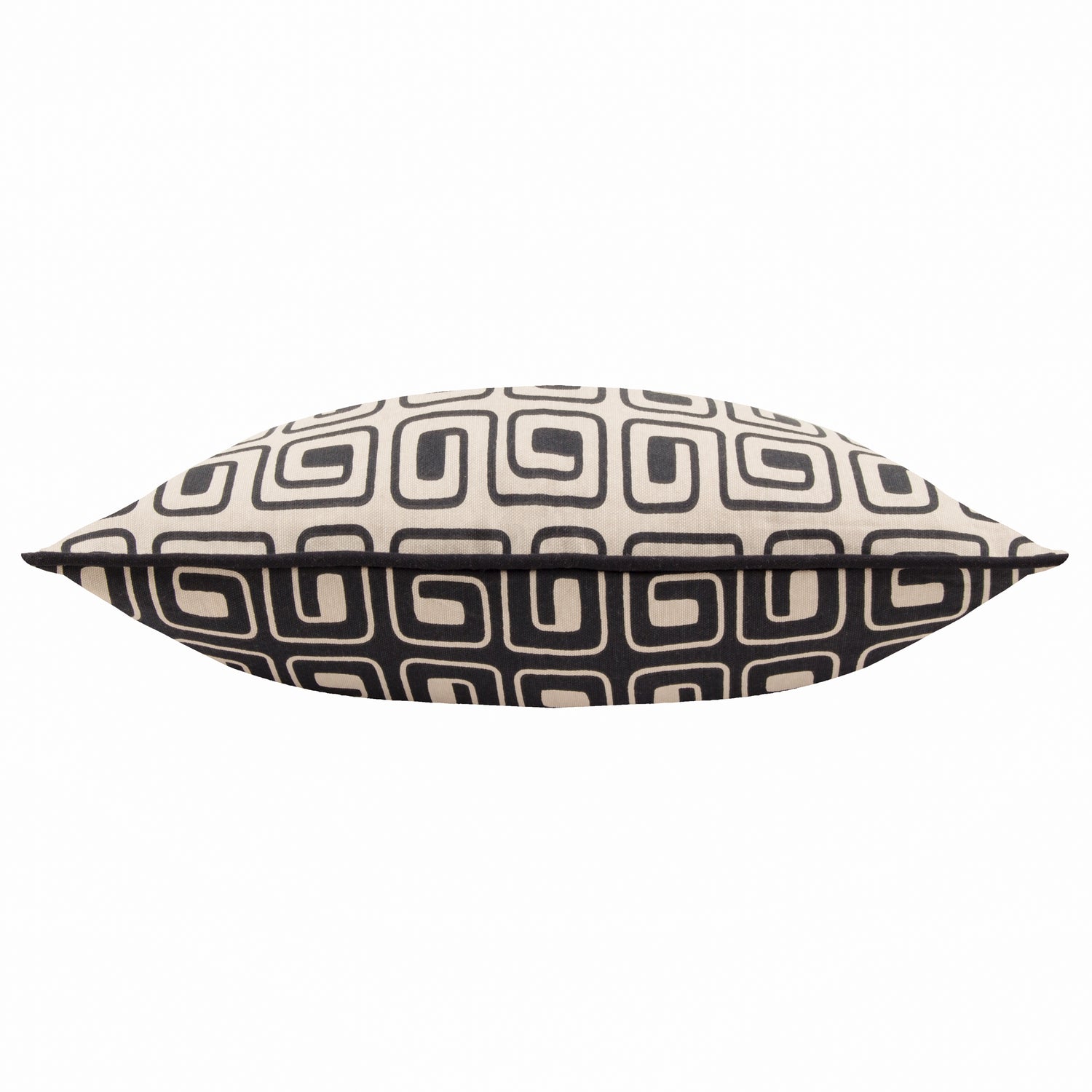 Safara Piped Cotton 35cm x 50cm Filled Boudoir Black