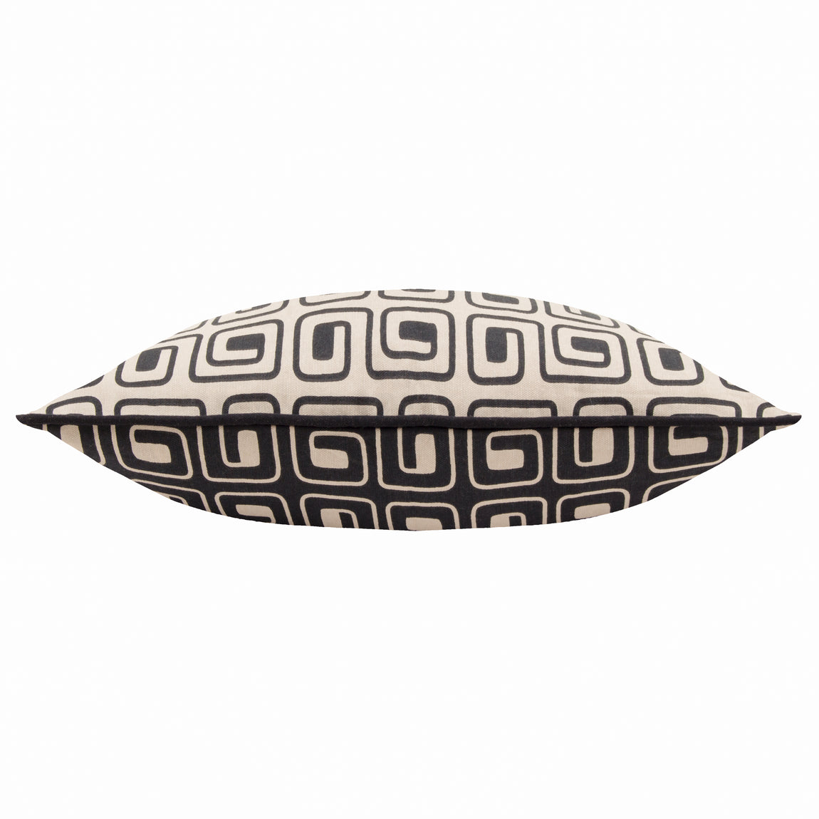 Safara Piped Cotton 35cm x 50cm Filled Boudoir Black