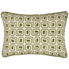 Safara Piped Cotton 35cm x 50cm Filled Boudoir Olive