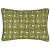 Safara Piped Cotton 35cm x 50cm Filled Boudoir Olive