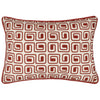 Safara Piped Cotton 35cm x 50cm Filled Boudoir Red Copper