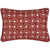 Safara Piped Cotton 35cm x 50cm Filled Boudoir Red Copper
