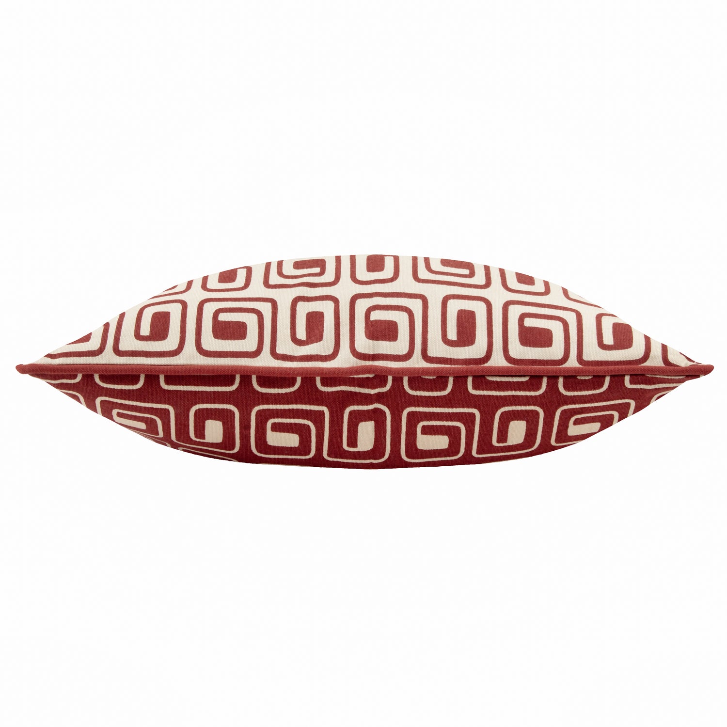 Safara Piped Cotton 35cm x 50cm Filled Boudoir Red Copper