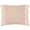 Yard Saku Blossom Fringed Cotton 50cm x 50cm Filled Cushion Pecan