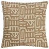 Hoem Samos Woven Jacquard Filled Cushion 60cm x 60cm Toffee Nougat
