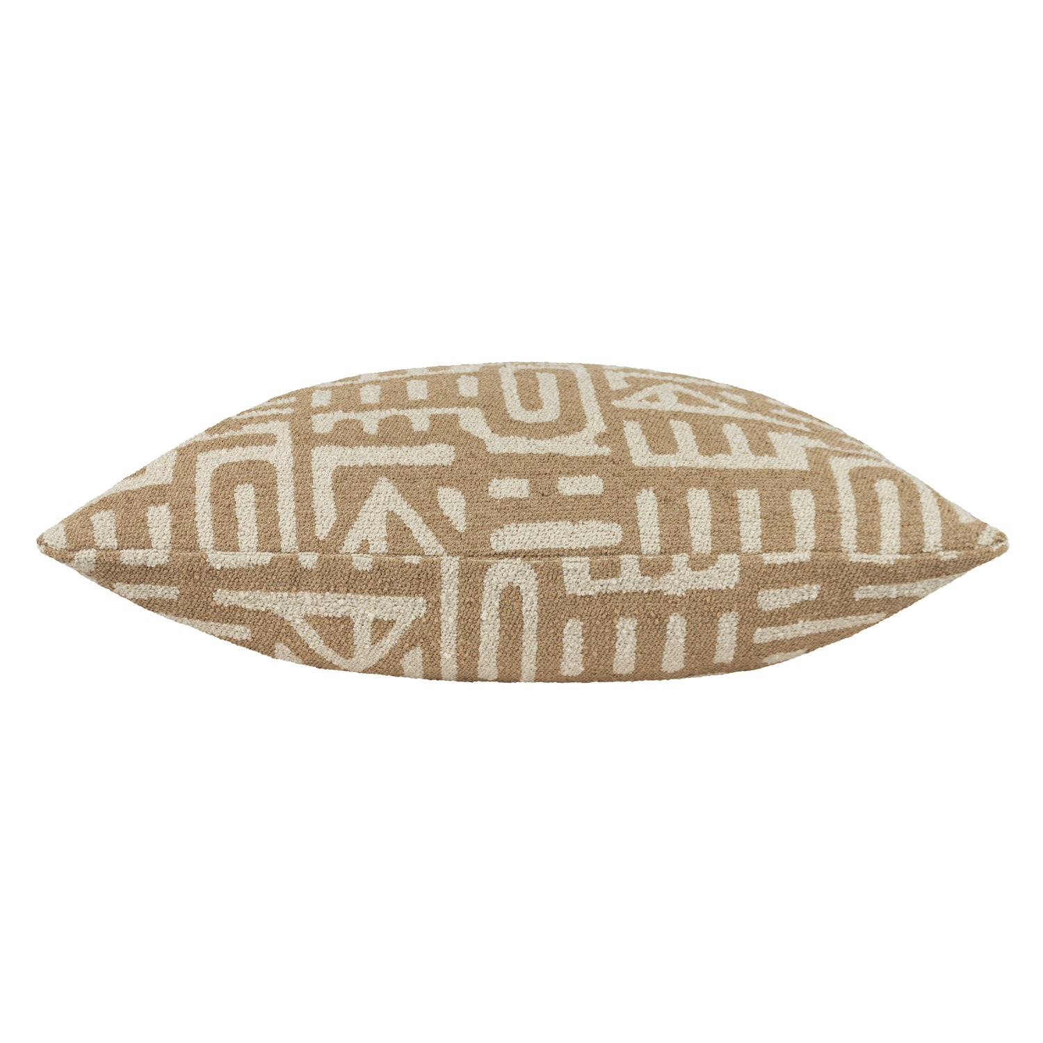Hoem Samos Woven Jacquard Filled Cushion 60cm x 60cm Toffee Nougat