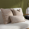 Hoem Samos Woven Jacquard Filled Cushion 60cm x 60cm Toffee Nougat