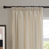 Furn Soft Chenille Ready Made Blackout Curtains Ecru