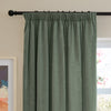 Furn Soft Chenille Ready Made Blackout Curtains Green