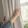 Furn Soft Chenille Ready Made Blackout Curtains Natural