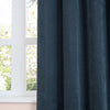 Furn Soft Chenille Ready Made Blackout Curtains Navy