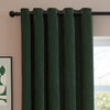 Furn Soft Chenille Ready Made Eyelet Blackout Curtains Bottle