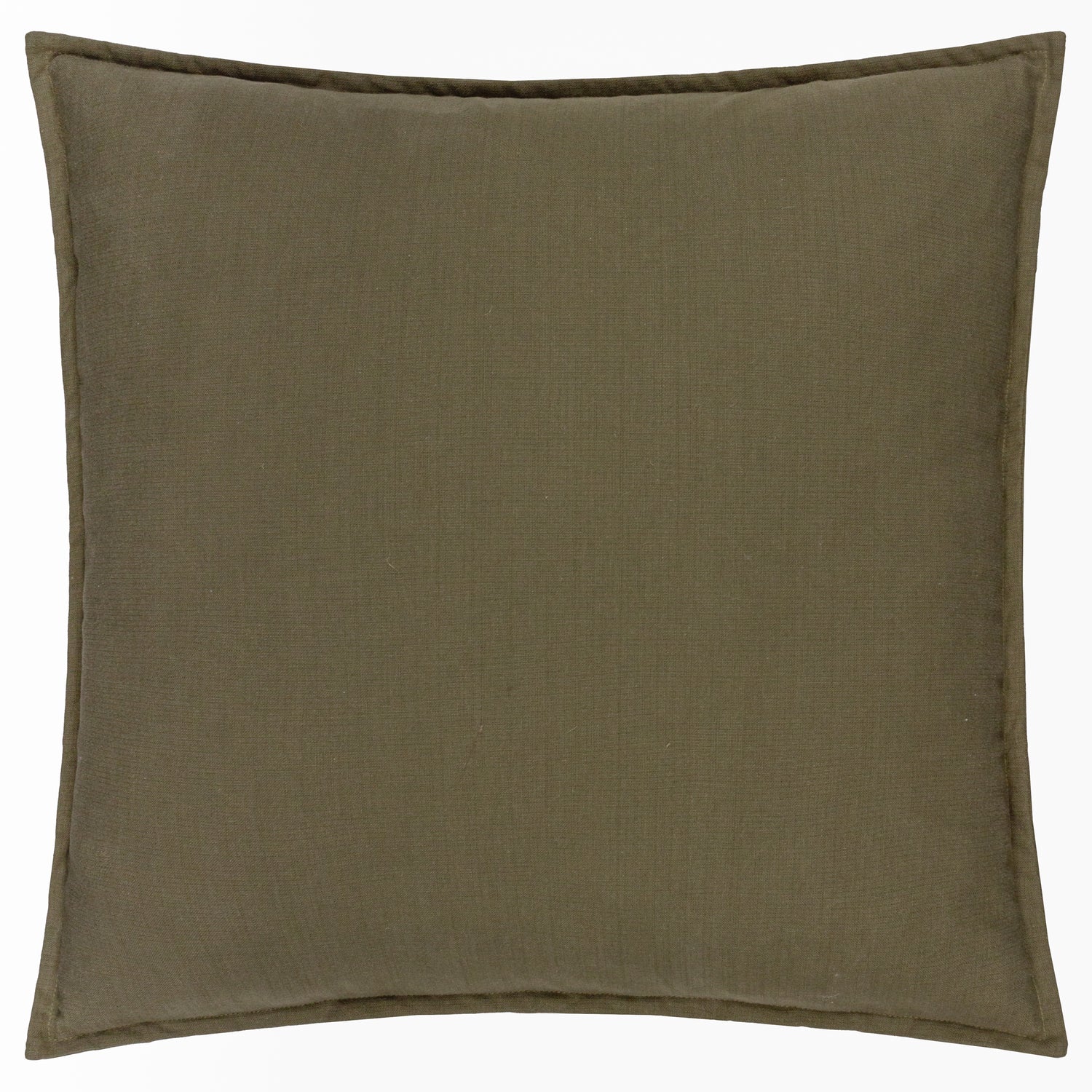 Yard Slub Cotton 50cm x 50cm Filled Cushion Lichen