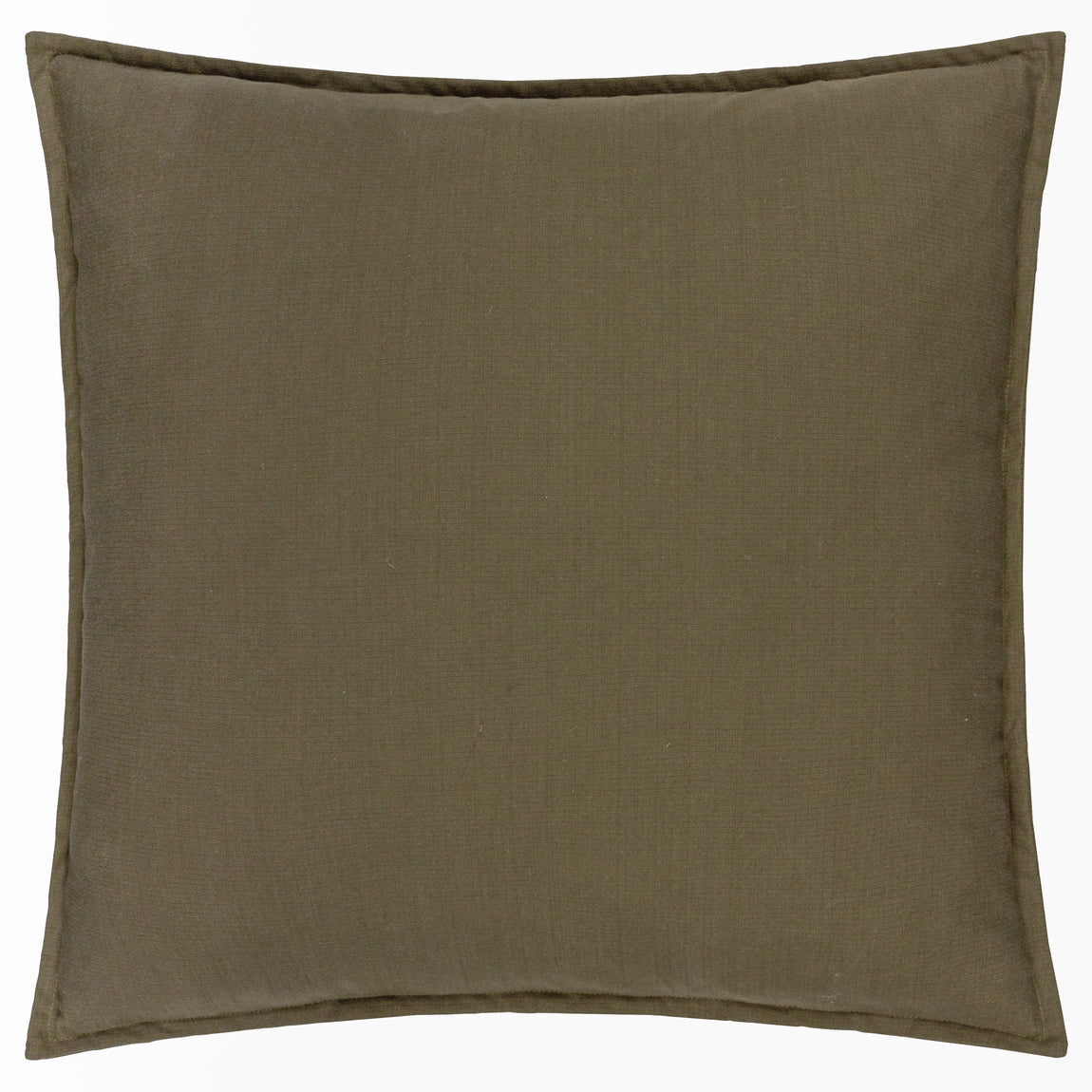 Yard Slub Cotton 50cm x 50cm Filled Cushion Lichen