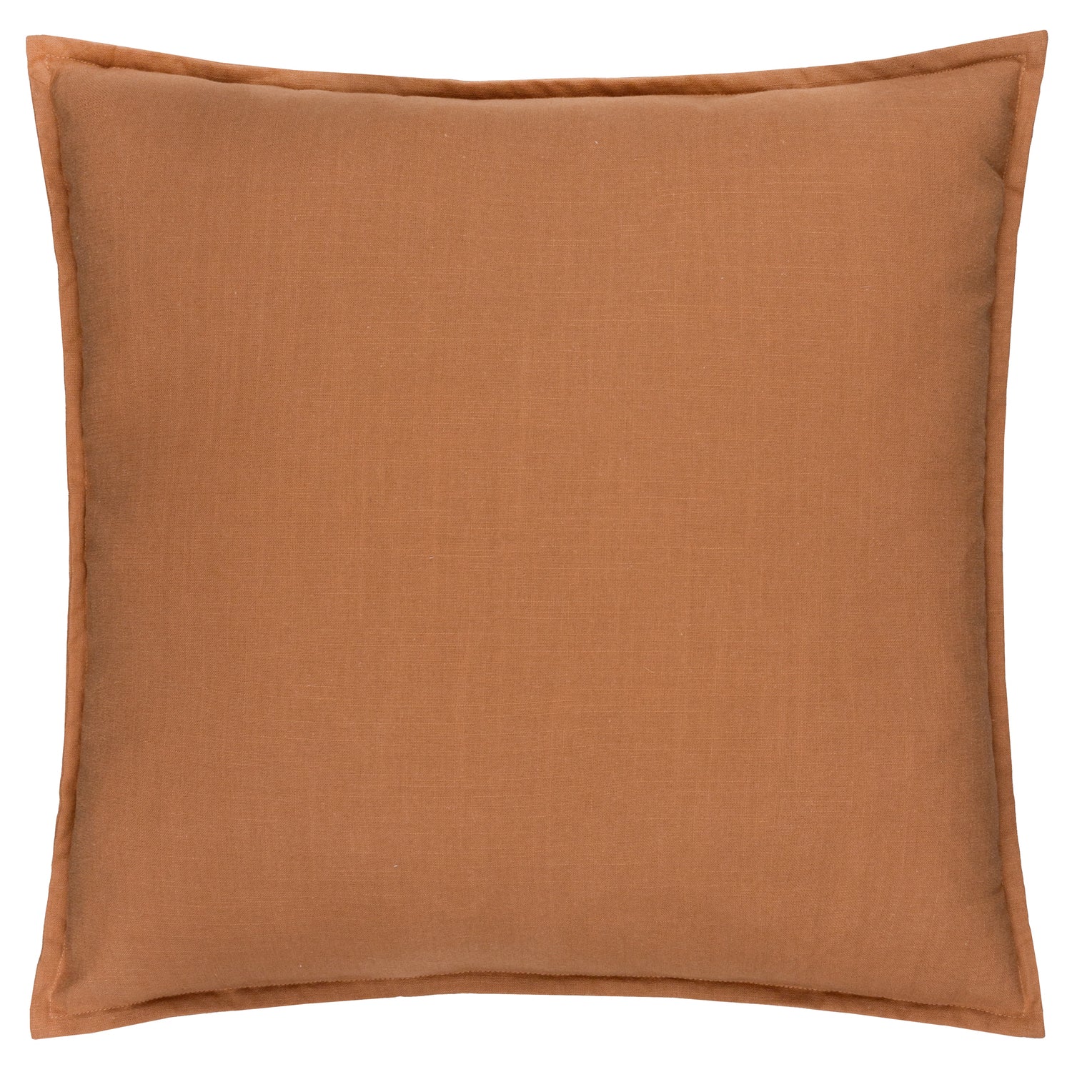 Yard Slub Cotton 50cm x 50cm Filled Cushion Toffee