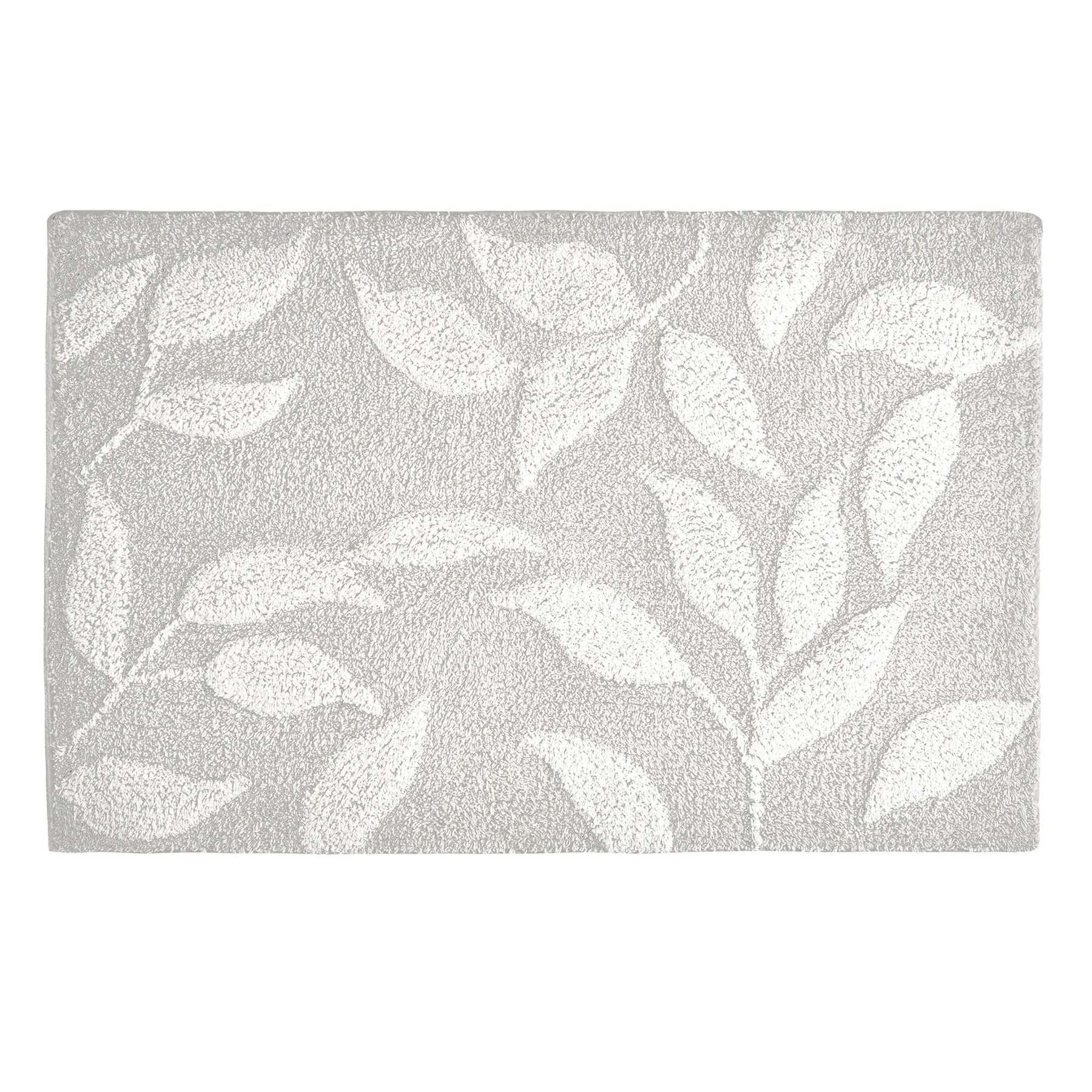 Dreams & Drapes Sandringham Leaf Bath Mat Grey