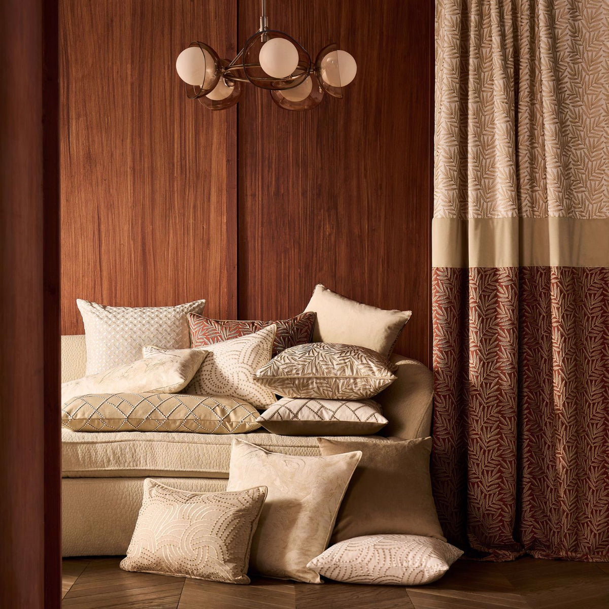Clarke & Clarke Calacatta Woven Fabric Ivory