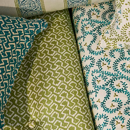 Clarke & Clarke Kalpa Fabric Apple