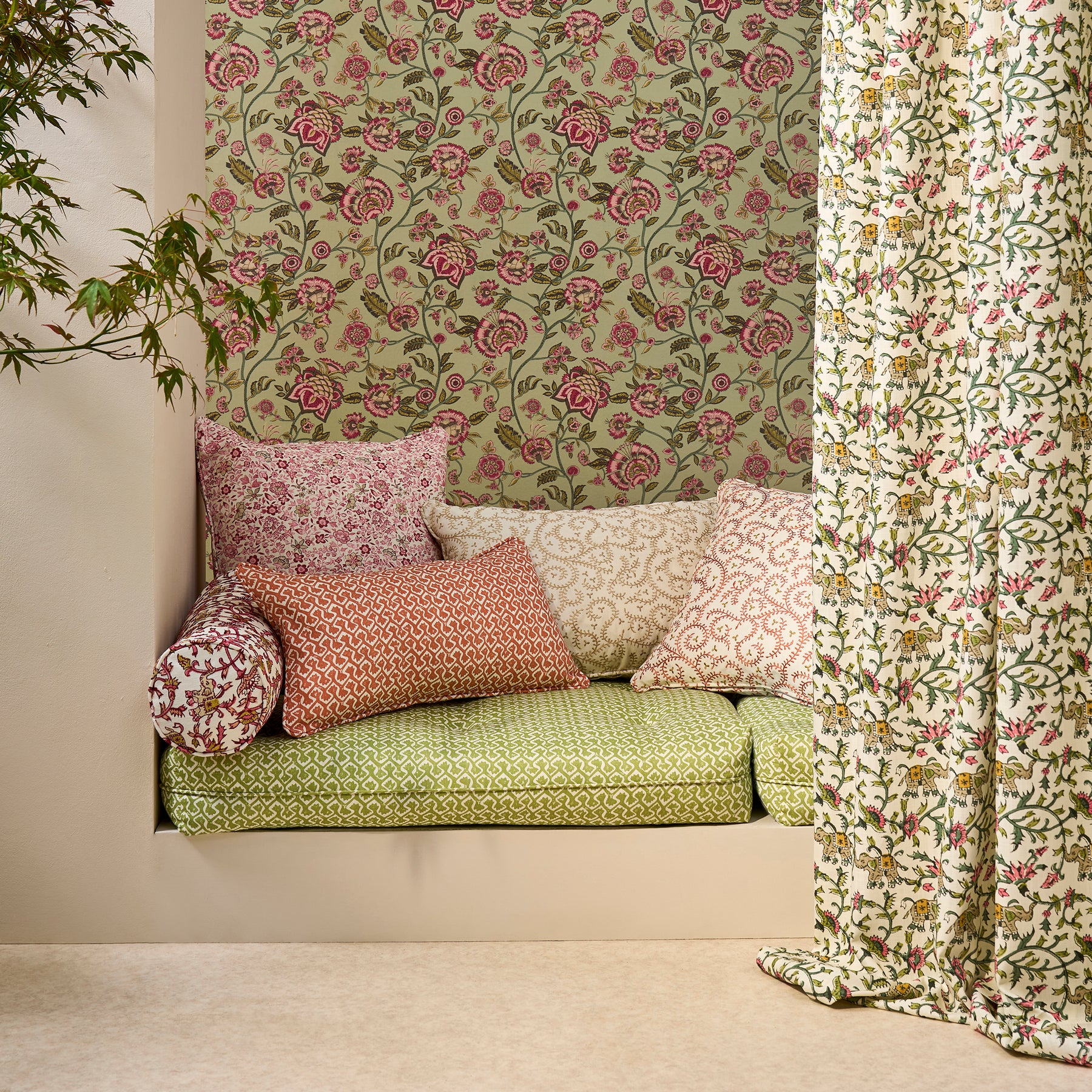 Clarke & Clarke Hathi Fabric Natural