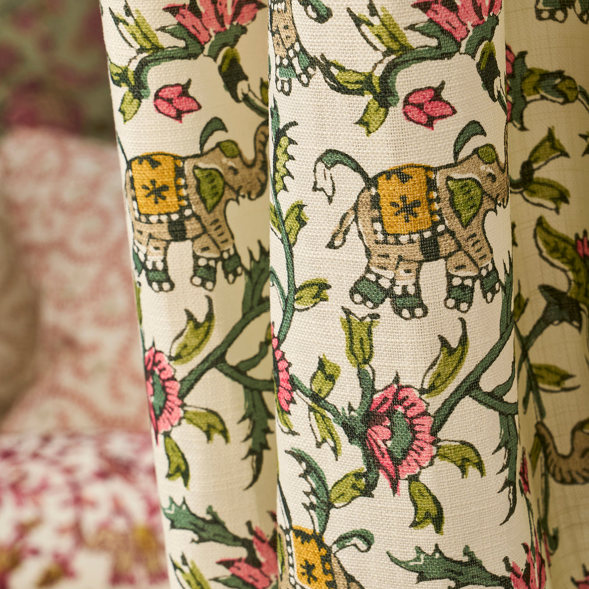 Clarke & Clarke Hathi Fabric Natural