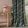 Clarke & Clarke Floresta Embroidered Fabric Midnight Antique