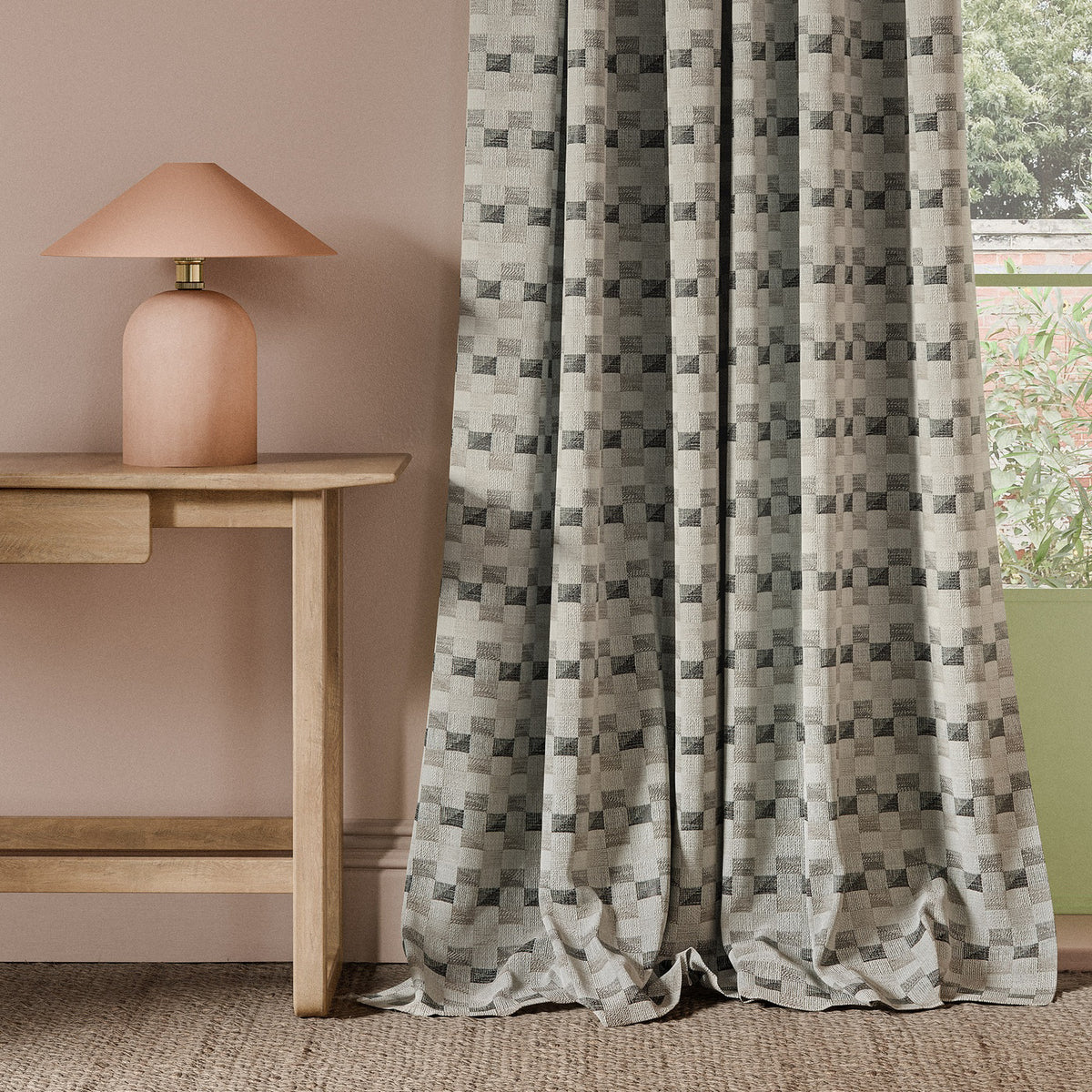 Clarke & Clarke Cubus Woven Fabric Dove