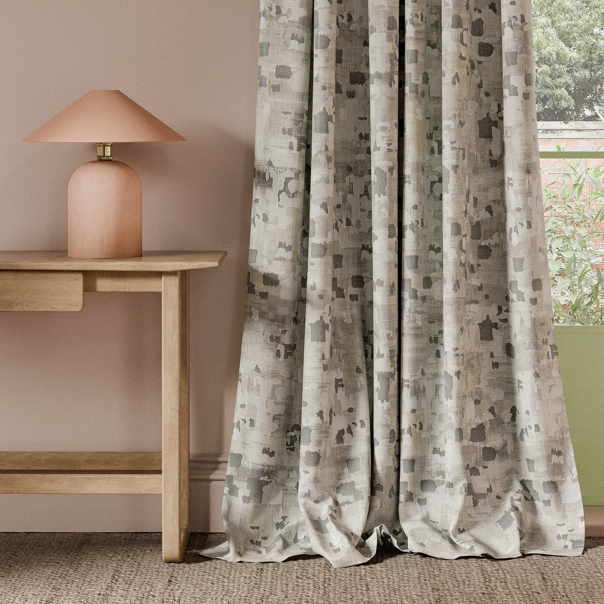 Clarke & Clarke Lapis Printed Fabric Dove