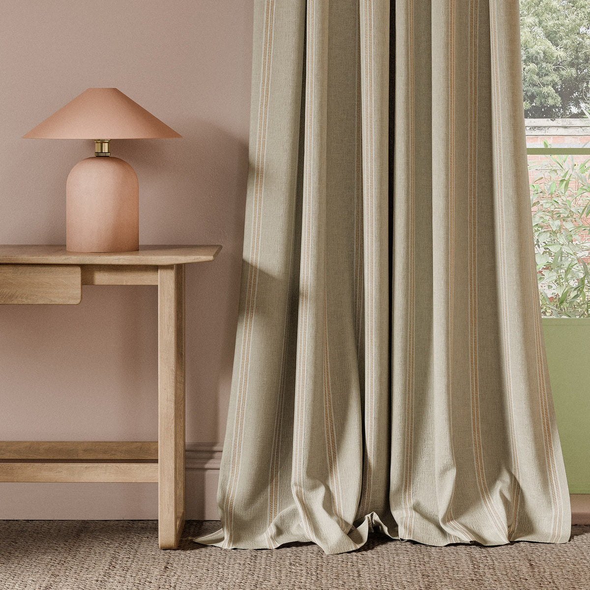 Clarke & Clarke Ordo Woven Fabric Cinnamon
