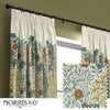 Morris & Co. Seaweed Printed Velvet Ready Made Pencil Pleat Curtains Stone Sunflower