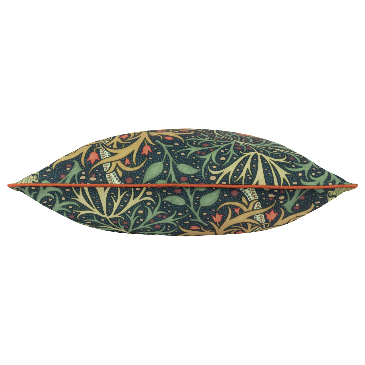 Morris & Co. Seaweed Printed Piped Outdoor 50cm x 50cm Filled Cushion Indigo
