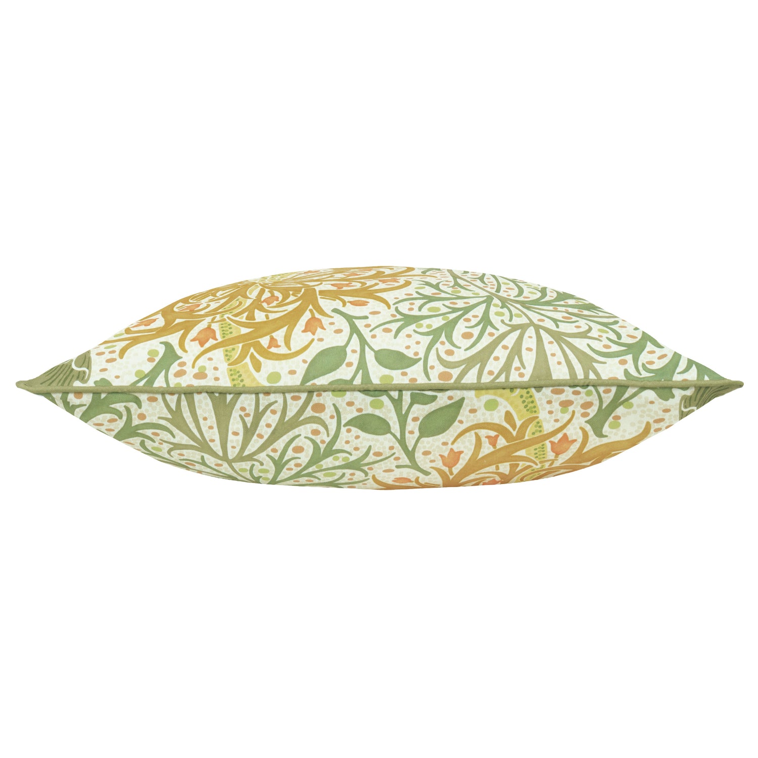 Morris & Co. Seaweed Printed Piped Outdoor 50cm x 50cm Filled Cushion Stone Sunflower
