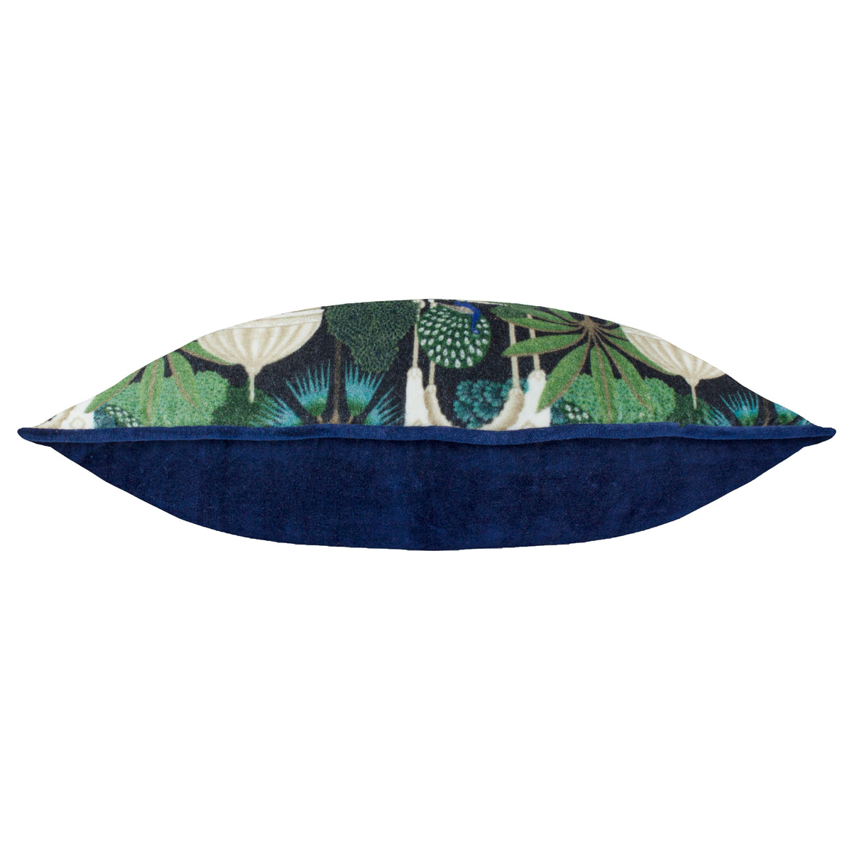 Serenity Printed Velvet 40cm x 60cm Filled Boudoir Midnight