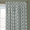 Sanderson Sessile Leaf Printed Ready Made Pencil Pleat Curtains Delph Blue