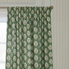 Sanderson Sessile Leaf Printed Ready Made Pencil Pleat Curtains Leaf Green