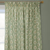 Sanderson Sessile Leaf Printed Ready Made Pencil Pleat Curtains Sage