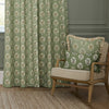 Sanderson Sessile Leaf Printed Ready Made Pencil Pleat Curtains Sage