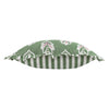 Sanderson Sessile Leaf Ruffle Trim 50cm x 50cm Filled Cushion Leaf Green