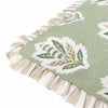 Sanderson Sessile Leaf Ruffle Trim 50cm x 50cm Filled Cushion Sage