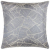 Wylder Tropics Seymour Metallic Jacquard Piped Filled Cushion 50cm x 50cm Storm Blue